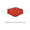 imageSnoozies 3Layer Washable Face Covering with Filters ampamp Nose BridgeOrangeRed Bandana
