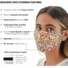 imageSnoozies 3Layer Washable Face Covering with Filters ampamp Nose BridgePaint Splatter