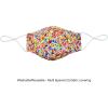 imageSnoozies 3Layer Washable Face Covering with Filters ampamp Nose BridgePaint Splatter