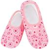 imageSnoozies Skinnies slipper socks for Women  NonSlip slipper socks Lightweight Soft Sherpa Lining  FoldablePinky