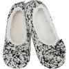 imageSnoozies Daisy SherpaLined Slipper Socks  Fuzzy and Cute Slippers for Women with NonSlip SoleBlack 2