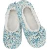 imageSnoozies Daisy SherpaLined Slipper Socks  Fuzzy and Cute Slippers for Women with NonSlip SoleTurquoise