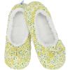 imageSnoozies Daisy SherpaLined Slipper Socks  Fuzzy and Cute Slippers for Women with NonSlip SoleYellow