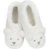 imageSnoozies Womens Slipper Socks  Cozy Slippers for Women  Fuzzy House Slippers for Indoor Use  Soft Sole SlippersPolar Bear