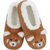 imageSnoozies Womens Slipper Socks  Cozy Slippers for Women  Fuzzy House Slippers for Indoor Use  Soft Sole SlippersRed Panda