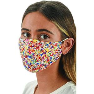 imageSnoozies 3Layer Washable Face Covering with Filters ampamp Nose BridgePaint Splatter
