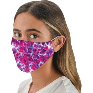 imageSnoozies 3Layer Washable Face Covering with Filters ampamp Nose BridgeTie Dye