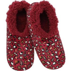 imageSnoozies SherpaLined Slipper Socks for Women  Fuzzy Cute and Cozy Slippers for Women with NonSlip Sole  Washable House SlippersBurgundy