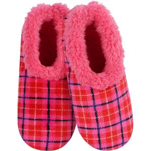 imageSnoozies SherpaLined Slipper Socks for Women  Fuzzy Cute and Cozy Slippers for Women with NonSlip Sole  Washable House SlippersHot Pink 1