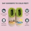 imageSnoozies Pairable Slipper Socks  Funny House Slippers for Women NonSlip Fuzzy Slipper Socks  Happy CamperHome is Where You Park It