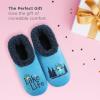 imageSnoozies Pairable Slipper Socks  Funny House Slippers for Women NonSlip Fuzzy Slipper Socks  Happy CamperLake Life