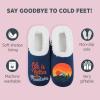 imageSnoozies Pairable Slipper Socks  Funny House Slippers for Women NonSlip Fuzzy Slipper Socks  Happy CamperLife is Better in the Mountains