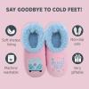imageSnoozies Pairable Slipper Socks  Funny House Slippers for Women NonSlip Fuzzy Slipper Socks  Happy CamperRoad Trip