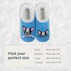 imageSnoozies Pairable Slipper Socks  Funny House Slippers for Women NonSlip Fuzzy Slipper SocksBlue Frenchie