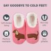 imageSnoozies Pairable Slipper Socks  Funny House Slippers for Women NonSlip Fuzzy Slipper SocksDachshund