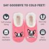 imageSnoozies Pairable Slipper Socks  Funny House Slippers for Women NonSlip Fuzzy Slipper SocksFrenchie