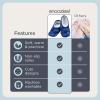imageSnoozies Skinnies Slipper Socks Cozy Foldable Slippers for Women Non Slip Socks for Travel ampamp Indoors  Bright DaisyFireworks