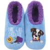 imageSnoozies Pairable Slipper Socks  Funny House Slippers for Women NonSlip Fuzzy Slipper SocksThe Cat Did It
