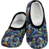 imageSnoozies Skinnies Slipper Socks Cozy Foldable Slippers for Women Non Slip Socks for Travel ampamp Indoors  Bright DaisyUnder the Sea