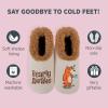 imageSnoozies Pairable Slipper Socks  Slippers for Women NonSlip Fuzzy Slipper SocksBearly Awake