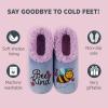 imageSnoozies Pairable Slipper Socks  Slippers for Women NonSlip Fuzzy Slipper SocksBee Kind