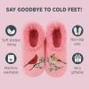 imageSnoozies Pairable Slipper Socks  Slippers for Women NonSlip Fuzzy Slipper SocksCardinals