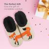 imageSnoozies Pairable Slipper Socks  Slippers for Women NonSlip Fuzzy Slipper SocksFeelin Foxy