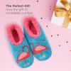 imageSnoozies Pairable Slipper Socks  Slippers for Women NonSlip Fuzzy Slipper SocksFlamingo