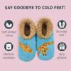 imageSnoozies Pairable Slipper Socks  Slippers for Women NonSlip Fuzzy Slipper SocksGiraffe