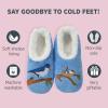 imageSnoozies Pairable Slipper Socks  Slippers for Women NonSlip Fuzzy Slipper SocksMother Bird