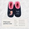 imageSnoozies Pairable Slipper Socks  Slippers for Women NonSlip Fuzzy Slipper SocksNight Owl