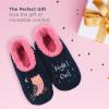 imageSnoozies Pairable Slipper Socks  Slippers for Women NonSlip Fuzzy Slipper SocksNight Owl