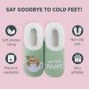 imageSnoozies Pairable Slipper Socks  Slippers for Women NonSlip Fuzzy Slipper SocksSage Green But First Coffee