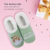imageSnoozies Pairable Slipper Socks  Slippers for Women NonSlip Fuzzy Slipper SocksSage Green But First Coffee