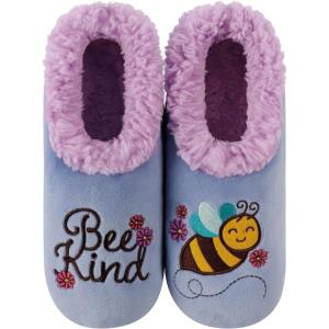 imageSnoozies Pairable Slipper Socks  Slippers for Women NonSlip Fuzzy Slipper SocksBee Kind