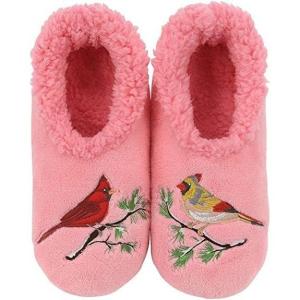 imageSnoozies Pairable Slipper Socks  Slippers for Women NonSlip Fuzzy Slipper SocksCardinals