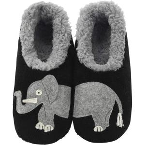 imageSnoozies Pairable Slipper Socks  Slippers for Women NonSlip Fuzzy Slipper SocksElephants
