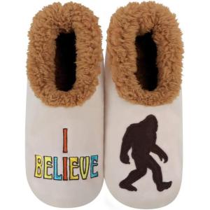 imageSnoozies Pairable Slipper Socks  Slippers for Women NonSlip Fuzzy Slipper SocksI Believe