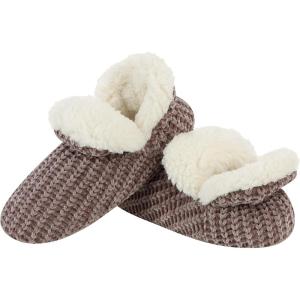 imageSnoozies Slippers for Women Warm Fall and Winter Slippers for Women Cozy Indoor Slippers for Women with NonSlip SoleBrown
