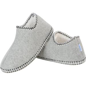 imageSnoozies Slippers for Women Warm Fall and Winter Slippers for Women Cozy Indoor Slippers for Women with NonSlip SoleHeather Grey