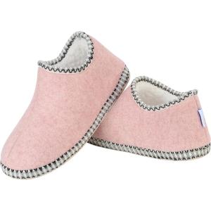 imageSnoozies Slippers for Women Warm Fall and Winter Slippers for Women Cozy Indoor Slippers for Women with NonSlip SoleHeather Pink