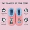 imageSnoozies Pairable Slipper Socks  Funny House Slippers for Women NonSlip Fuzzy Slipper SocksThe Dog Did It