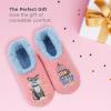 imageSnoozies Pairable Slipper Socks  Funny House Slippers for Women NonSlip Fuzzy Slipper SocksThe Dog Did It