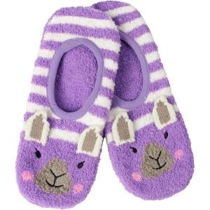 imageSnoozies Womens Animal Socks NonSkid  Fun Fuzzy Grippy Socks for Women  Cozy GiftsLlama