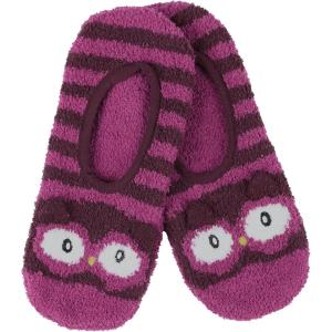imageSnoozies Womens Animal Socks NonSkid  Fun Fuzzy Grippy Socks for Women  Cozy GiftsOwl
