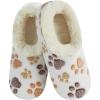 imageSnoozies Slipper Socks for Women Indoor Cozy SherpaLined Womens Slippers NonSkid Ladies GiftsPet Lovers  Cream