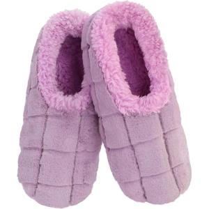 imageSnoozies Slipper Socks for Women Indoor Cozy SherpaLined Womens Slippers NonSkid Ladies GiftsLilac