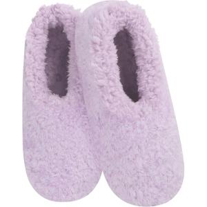 imageSnoozies Slipper Socks for Women Indoor Cozy SherpaLined Womens Slippers NonSkid Ladies GiftsPurple
