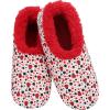 imageSnoozies Slipper Socks for Women Indoor Cozy SherpaLined Womens Slippers NonSkid Ladies GiftsLadybugs