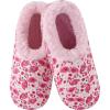 imageSnoozies Slipper Socks for Women Indoor Cozy SherpaLined Womens Slippers NonSkid Ladies GiftsPink Flamingo
